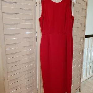Jones NY Red Dress, Sz 12P, elegant party dress.
